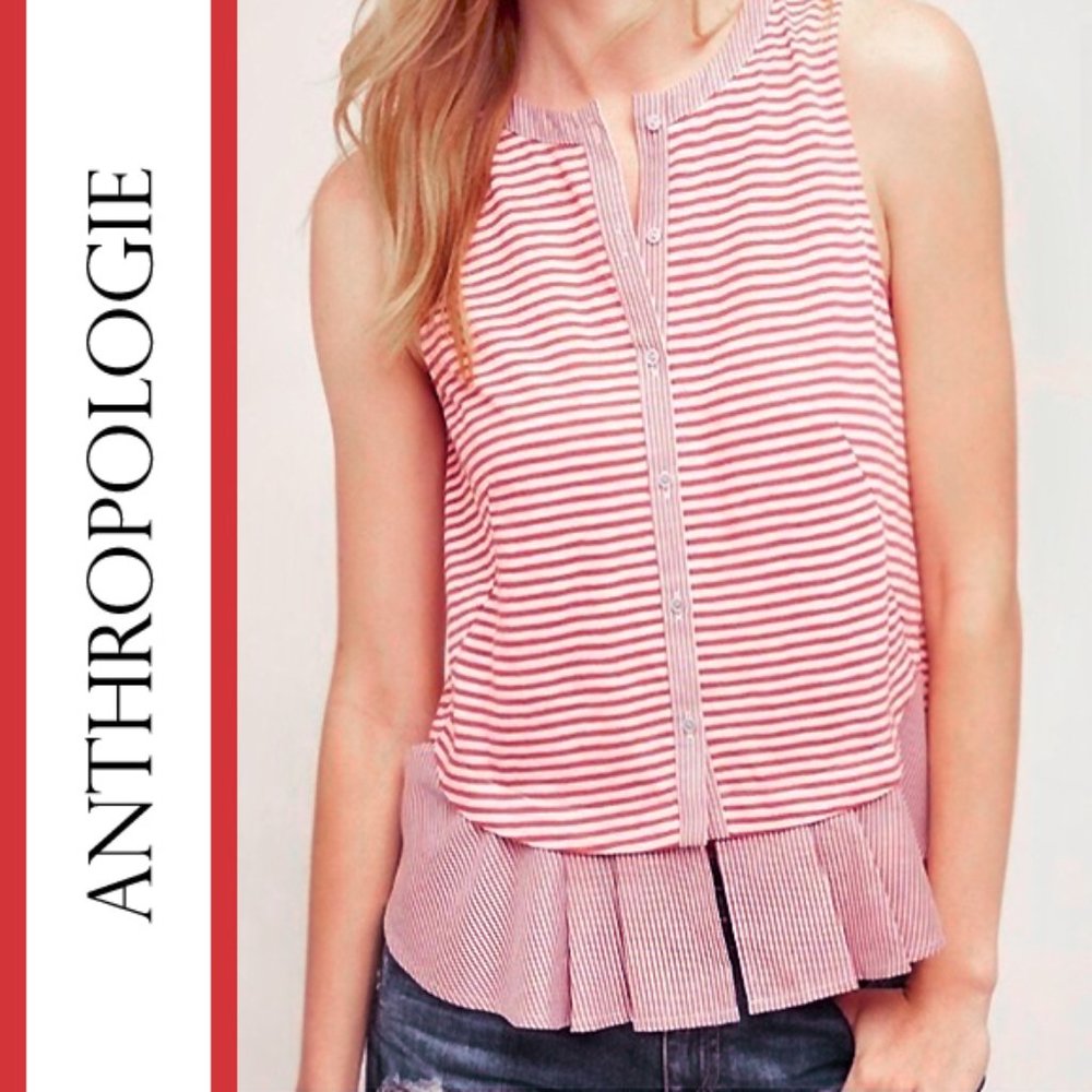 Anthropologie/Meadow Rue | 'Fenella' Striped Blouse Top